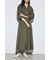 ウエストマークロングシャツワンピース