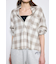 アーバンチェックフリンジショートシャツ