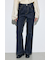 AZUL DENIM センタープレスフレアデニム ロング丈