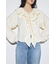 ラッフルロングスリーブブラウス