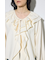 ラッフルロングスリーブブラウス