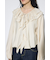 ラッフルロングスリーブブラウス