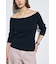 オフショルニットトップス