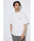 引き揃え天竺バックメッセージロゴTシャツ
