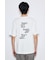 引き揃え天竺バックメッセージロゴTシャツ
