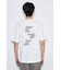 引き揃え天竺バックメッセージロゴTシャツ