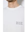 引き揃え天竺バックメッセージロゴTシャツ