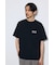 引き揃え天竺バックメッセージロゴTシャツ