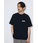 引き揃え天竺バックメッセージロゴTシャツ