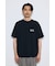引き揃え天竺バックメッセージロゴTシャツ