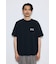 引き揃え天竺バックメッセージロゴTシャツ