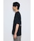 引き揃え天竺バックメッセージロゴTシャツ