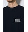 引き揃え天竺バックメッセージロゴTシャツ