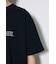 引き揃え天竺バックメッセージロゴTシャツ