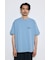 引き揃え天竺バックメッセージロゴTシャツ
