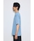 引き揃え天竺バックメッセージロゴTシャツ