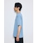 引き揃え天竺バックメッセージロゴTシャツ