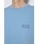 引き揃え天竺バックメッセージロゴTシャツ