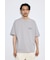 引き揃え天竺バックメッセージロゴTシャツ
