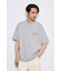 引き揃え天竺バックメッセージロゴTシャツ