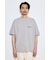 引き揃え天竺バックメッセージロゴTシャツ