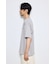 引き揃え天竺バックメッセージロゴTシャツ