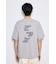 引き揃え天竺バックメッセージロゴTシャツ