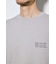 引き揃え天竺バックメッセージロゴTシャツ