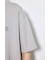 引き揃え天竺バックメッセージロゴTシャツ