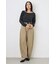 シアーカットオフショルトップス