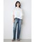AZUL DENIM センタープレスストレートデニム