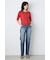 AZUL DENIM センタープレスストレートデニム