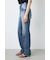 【WEB限定】AZUL DENIM センタープレスストレートデニム ロング丈