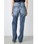 【WEB限定】AZUL DENIM センタープレスストレートデニム ロング丈