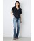 【WEB限定】AZUL DENIM センタープレスストレートデニム ロング丈