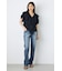 【WEB限定】AZUL DENIM センタープレスストレートデニム ロング丈
