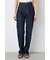 【WEB限定】AZUL DENIM センタープレスストレートデニム ロング丈