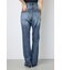 【WEB限定】AZUL DENIM センタープレスストレートデニム ショート丈