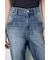 【WEB限定】AZUL DENIM センタープレスストレートデニム ショート丈