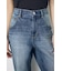 【WEB限定】AZUL DENIM センタープレスストレートデニム ショート丈