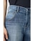 【WEB限定】AZUL DENIM センタープレスストレートデニム ショート丈