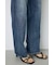 【WEB限定】AZUL DENIM センタープレスストレートデニム ショート丈