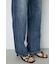 【WEB限定】AZUL DENIM センタープレスストレートデニム ショート丈