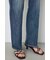 【WEB限定】AZUL DENIM センタープレスストレートデニム ショート丈