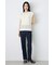 【WEB限定】AZUL DENIM センタープレスストレートデニム ショート丈