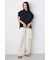 【WEB限定】AZUL DENIM ダメージストレートデニム ロング丈