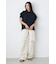 【WEB限定】AZUL DENIM ダメージストレートデニム ロング丈