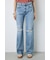 【WEB限定】AZUL DENIM ダメージストレートデニム ロング丈