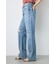 【WEB限定】AZUL DENIM ダメージストレートデニム ロング丈