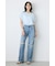 【WEB限定】AZUL DENIM ダメージストレートデニム ロング丈
